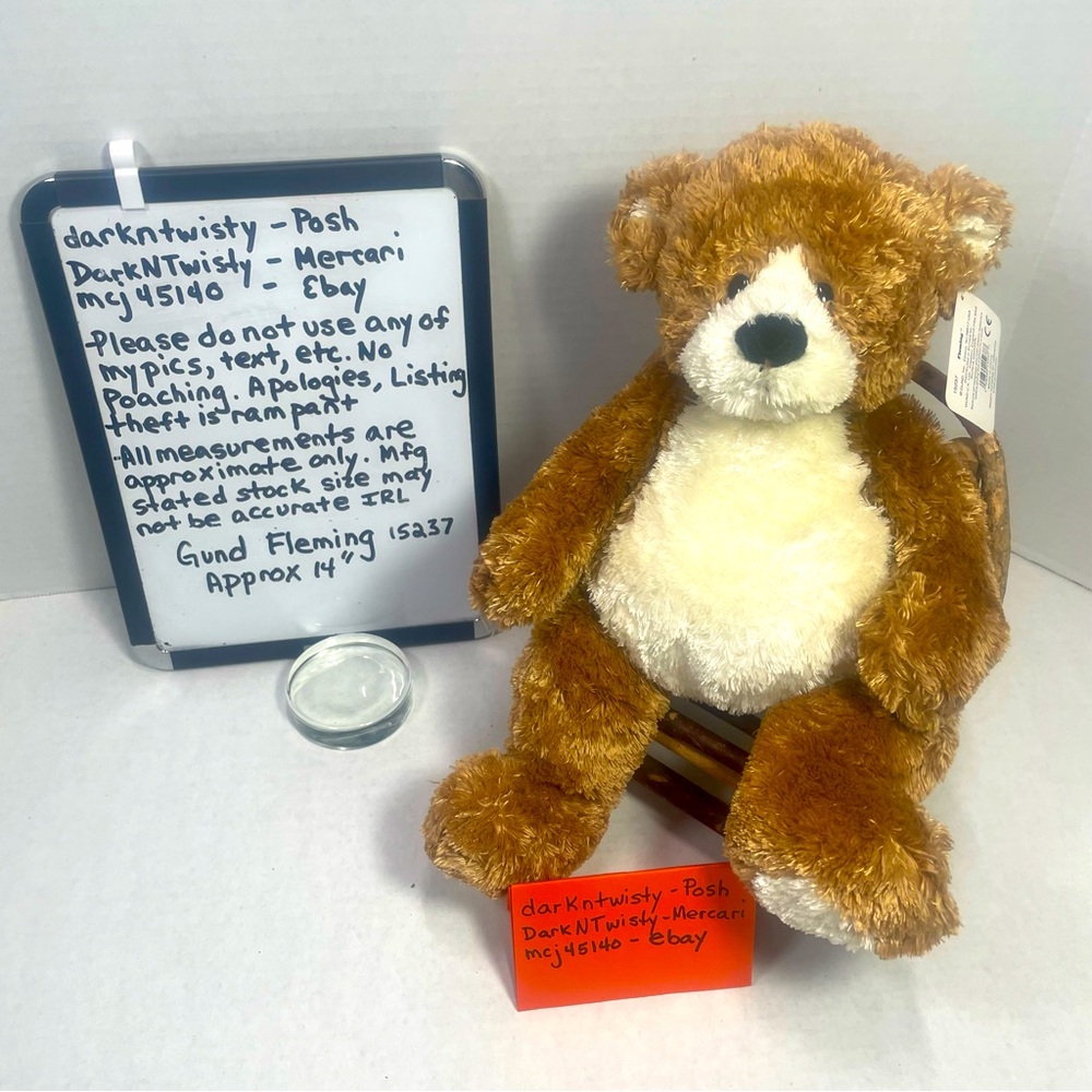 VINTAGE BNWT GUND FLEMING APPROX 14” A FLUFFY FUR DREAM!
